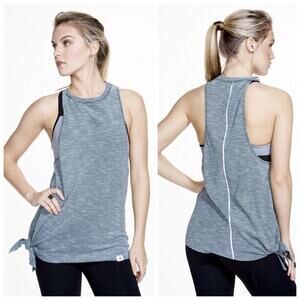 Vimmia NWT Athletic Tank Top Racerback Activewear Green & White